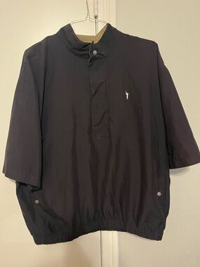 Austin Golf Tour Collection S/S Men’s 1/4 Zip & Button Pullover Windbreaker XL
